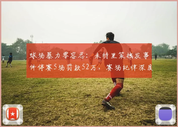 球场暴力零容忍：米特里策拽发事件停赛5场罚款52万，赛场纪律深度解析